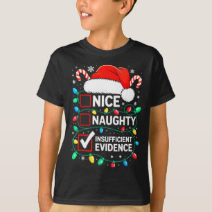 Camisa Divertida Evidência Insuficiente Bonito Mal