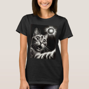 Camisa Divertida Gato Surpreso Família Solar Combi
