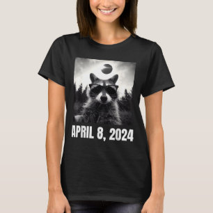 Camisa Divertida Guaxinim Selfie Eclipse Solar Tot