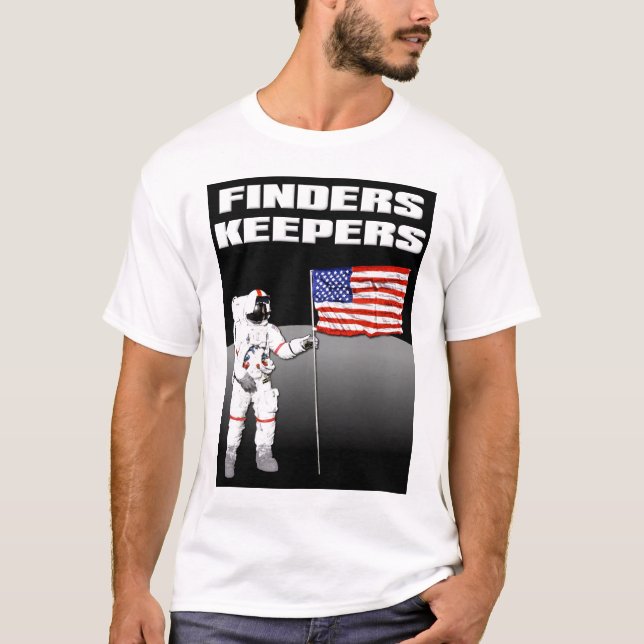 Camisa Divertida Lua Quem Acha Fica (Frente)