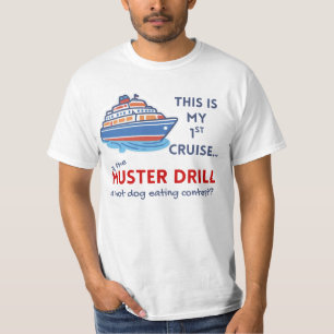 Camisa Divertida para Primeiro Cruzeiro - Camiseta