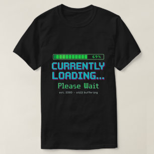 Camisa Divertida Tela de Carregamento Retro Y2K