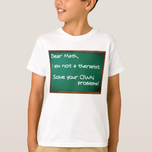 Camisa Divertida Terapeuta de Problemas de Matemát
