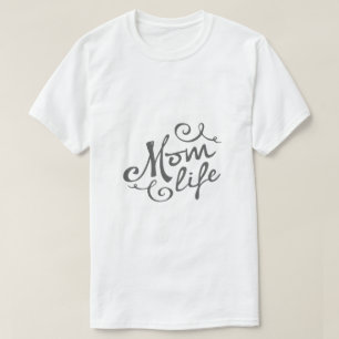 Camisa Divertida Vida de Mãe Camiseta Humor Matern