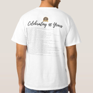 Camisa do 40º aniversário do título T-Shirt
