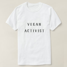 Camisa do activista do Vegan (branca)