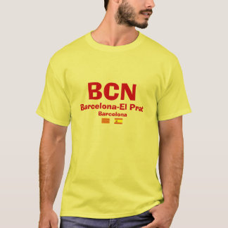 Camisa do aeroporto de EL-Prat de Barcelona*