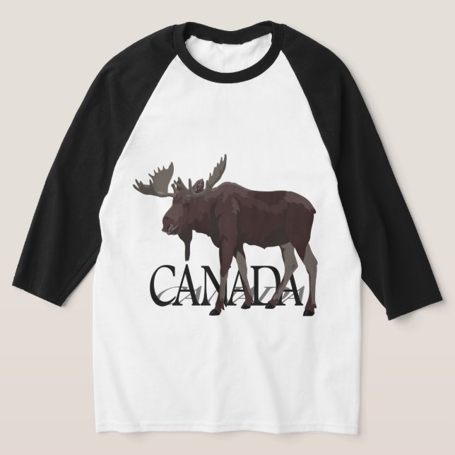 Camisa do Alce do Canadá Retrô Lembrança do Alce C (Postura )