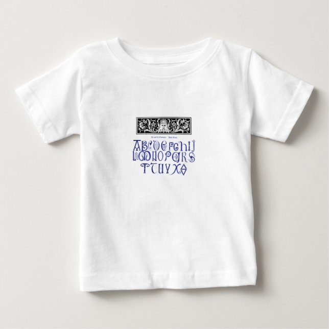 Camisa do alfabeto infantil (Frente)