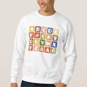 Camisa do alfabeto travesso - escolha estilo e cor