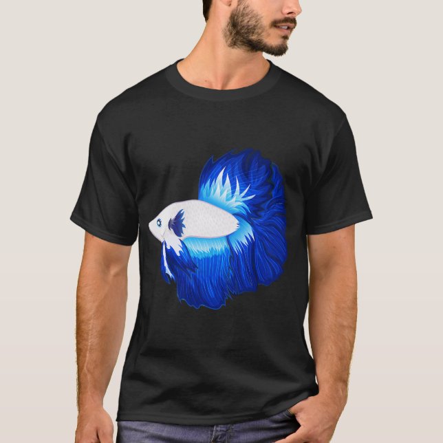 Camisa do Amante do Peixe de Combate Siames, Peixe (Frente)