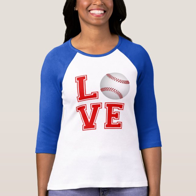 Camisa do AMOR do basebol (Frente)