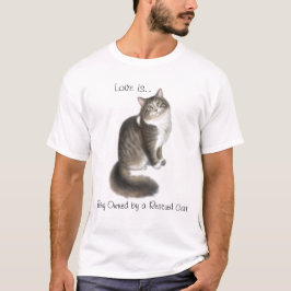 Camisa do amor do gato do salvamento
