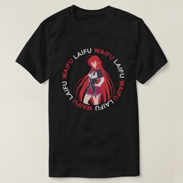 Camisa do Anime de Waifu Laifu (Frente do Design)