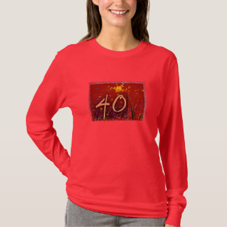 Camisa do aniversário de 40 anos T