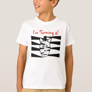 Camisa do aniversário de crianças dos animais do