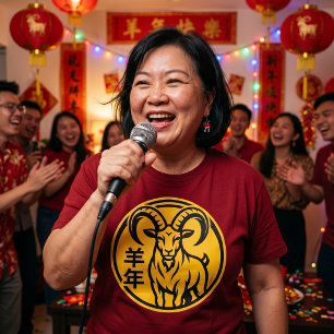 Camisa do Ano do Bode de Fogo 2027 Ano Novo Chinês