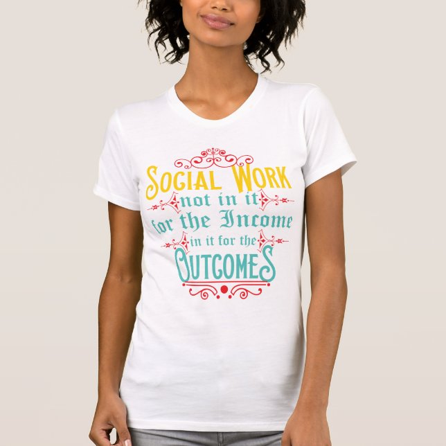 Camisa do assistente social - Tshirt do humor do (Frente)
