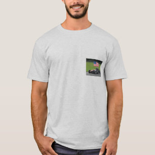 Camisa do átomo T de Ariel com bandeira