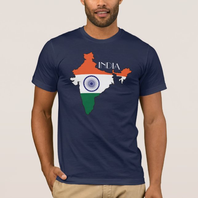 Camisa do Bandeira-Mapa de India (Frente)