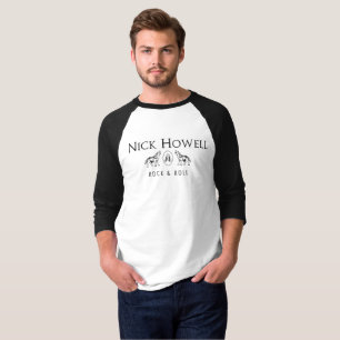 Camisa do basebol do rock and roll de Nick Howell