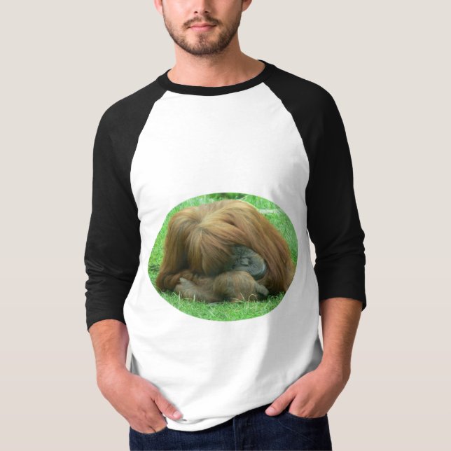 Camisa do basebol dos homens Snoozing do (Frente)