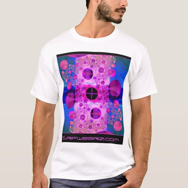 Camisa do Batik de Fractalization (Frente)