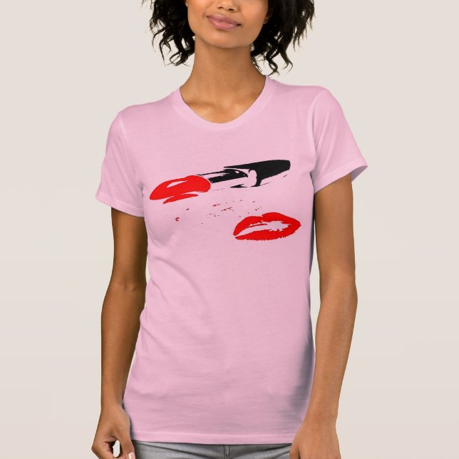 Camisa do batom e dos beijos (Frente)