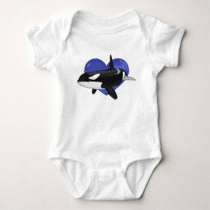 Camisa do bebê da baleia