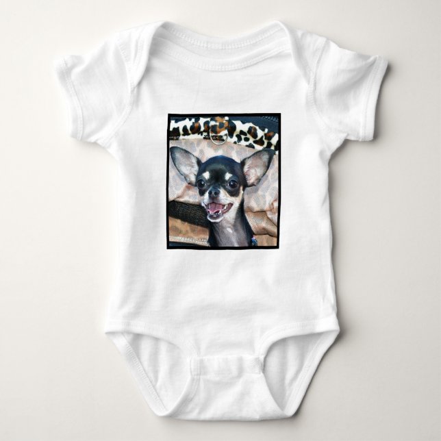 Camisa do bebê da chihuahua (Frente)