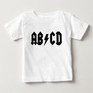 Camisa do bebê de AB/CD
