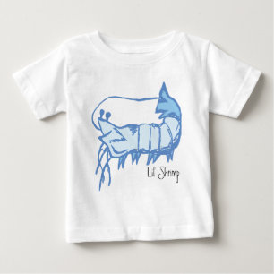 Camisa do bebê do camarão de Lil