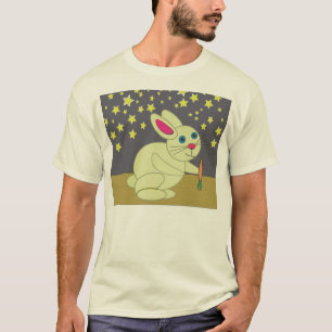 Camisa do bebê do coelho e das estrelas