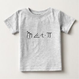 camisa do bebê do pi do cutie