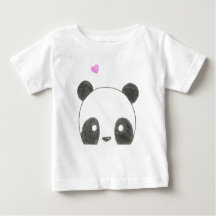 Camisa do bebê do urso de panda