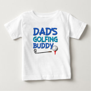 Camisa do bebê Golfing do pai