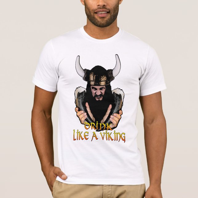 Camisa do bebedor de cerveja de Viking (Frente)