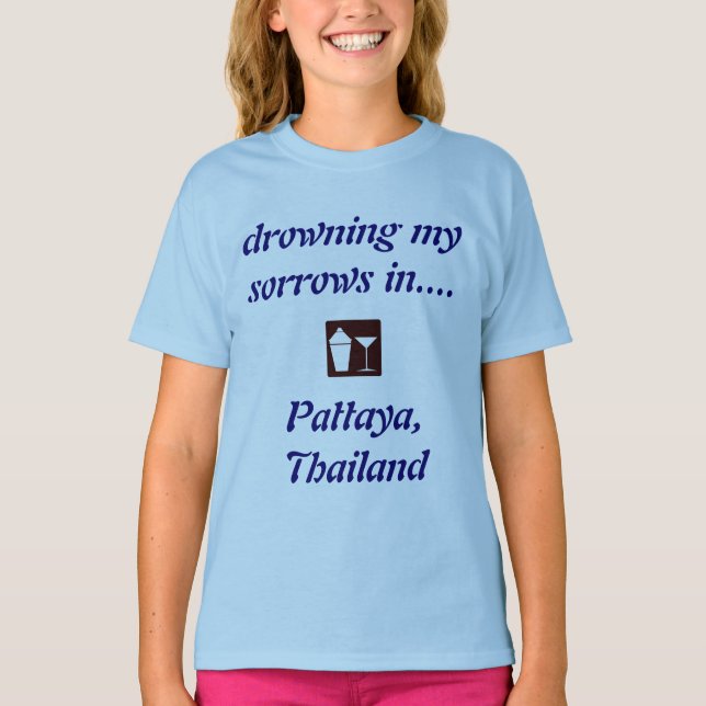 CAMISA do BEBENDO de Pattaya, Tailândia! (Frente)