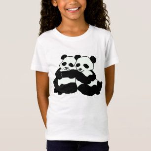 Camisa do Bella da menina gêmea dos ursos de panda