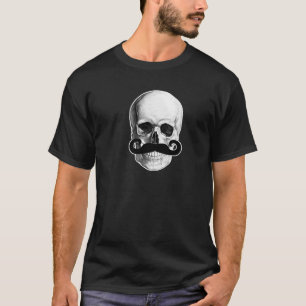Camisa do bigode do crânio