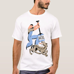 Camisa do boato T de WPA do vintage