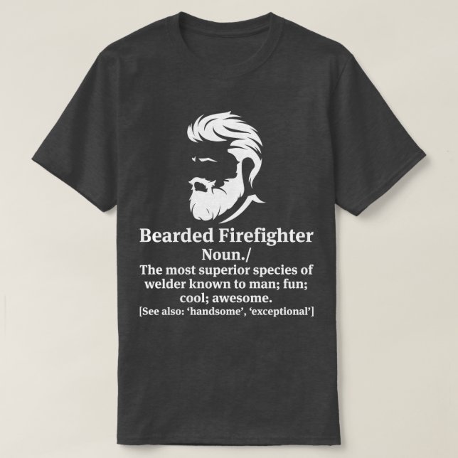 Camisa do Bombeiro Detetive Def Firefighter (Frente do Design)
