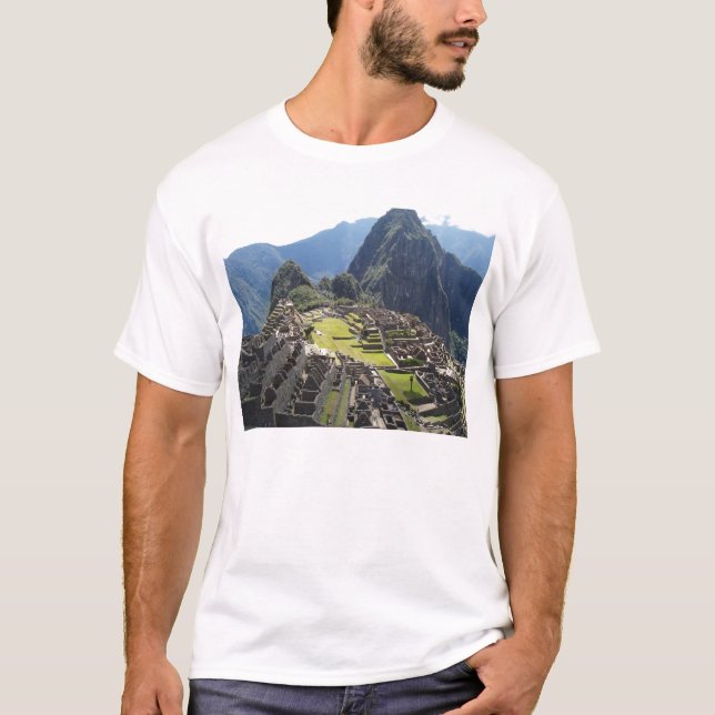 Camisa do branco de Machu Picchu (Frente)