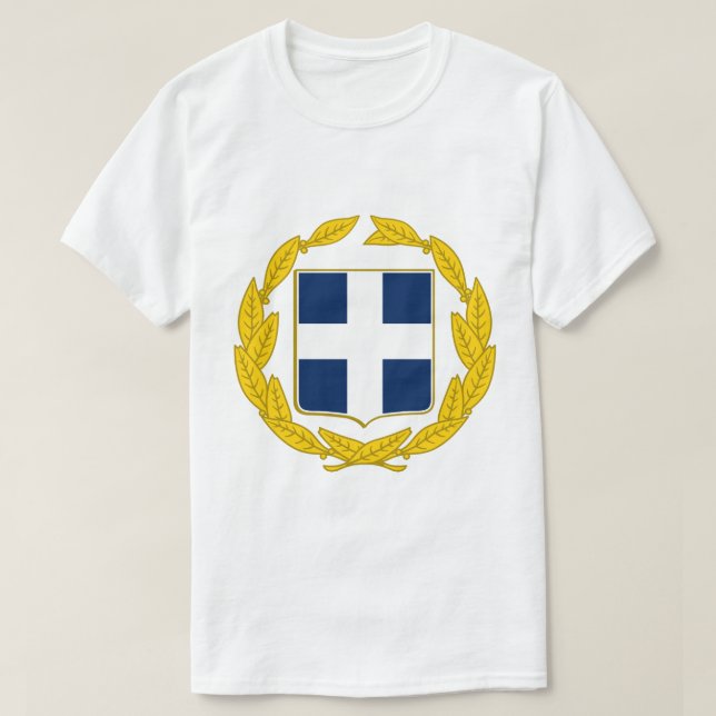 Camisa do Brasão de Armas da Grécia (Frente do Design)