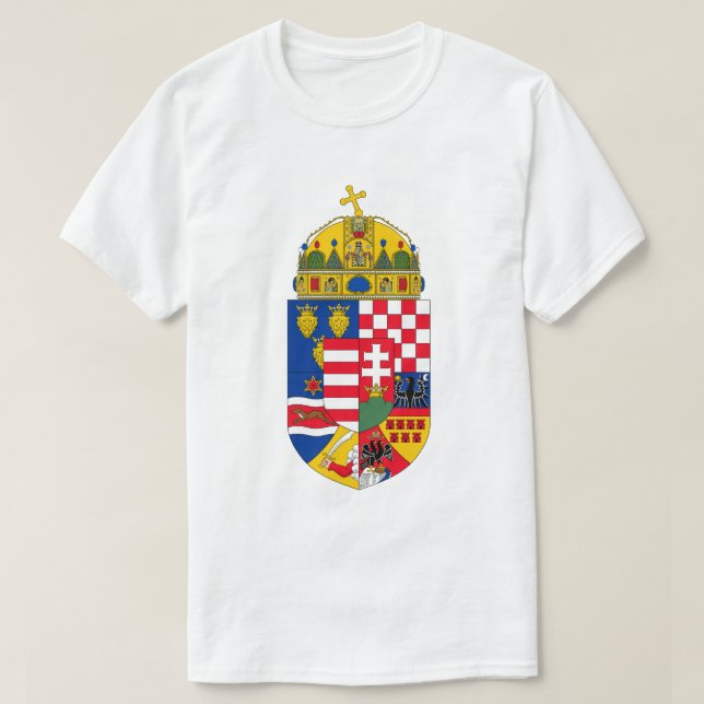 Camisa do Brasão de Armas da Hungria (Frente do Design)