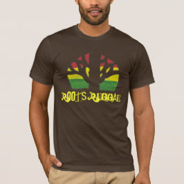 Camisa do Brown T dos homens da reggae das raizes