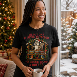 Camisa do Buffet de Esquilo do Comedouro de Natal