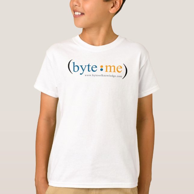 Camisa do Byte Me da Criança (Frente)