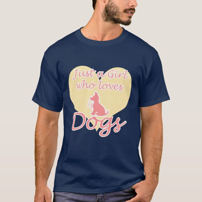 Camisa do Cachorro Dift Apenas uma garota que ama  (Frente)