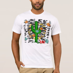 Camisa do cacto do olho de peixes